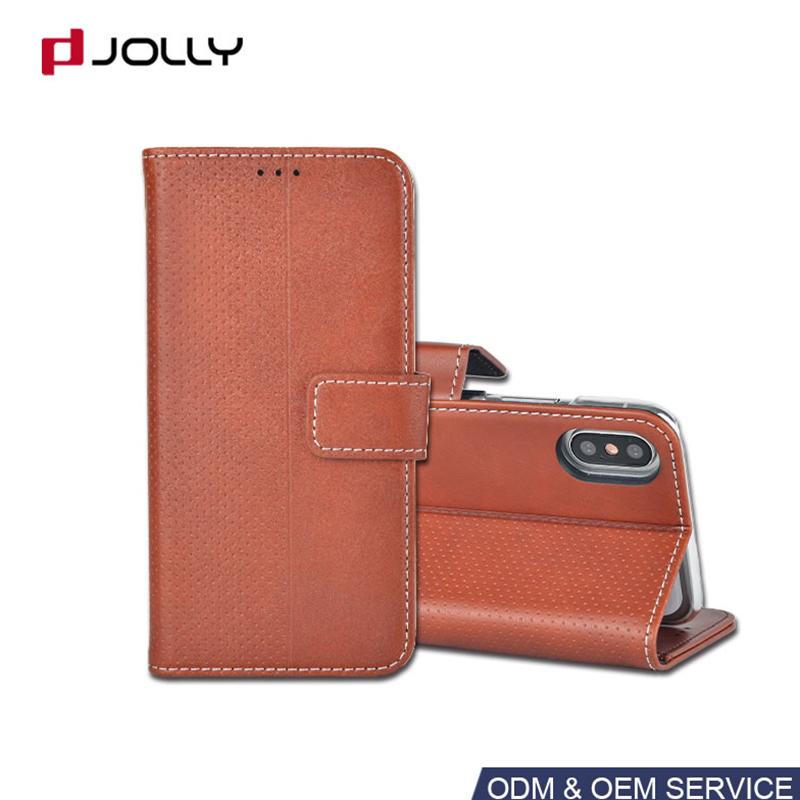 Custom Design PU Leather Phone Wallet Mobile Phone Case for iPhone